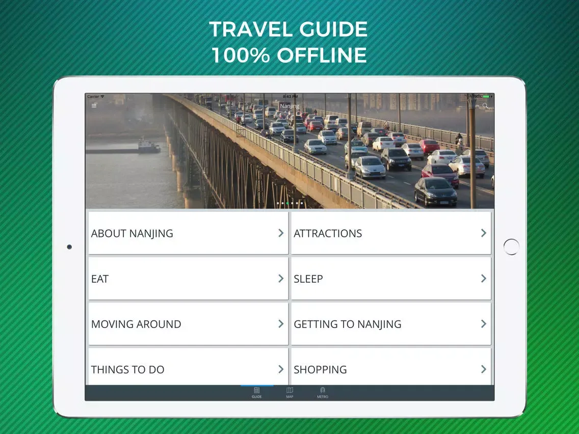 Nanjing Travel Guide with Maps iPad  Screenshots