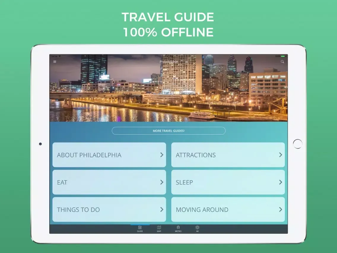 Zrzuty ekranu Philadelphia Travel Guide with Maps iPad 