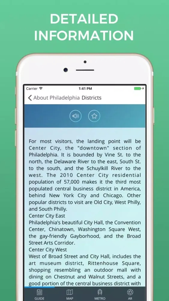 Zrzuty ekranu Philadelphia Travel Guide with Maps