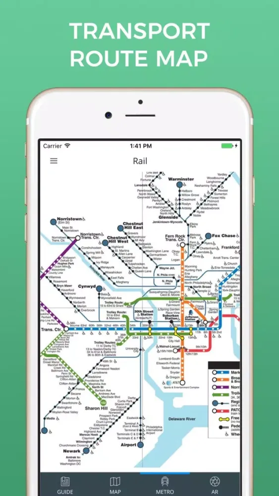 Zrzuty ekranu Philadelphia Travel Guide with Maps