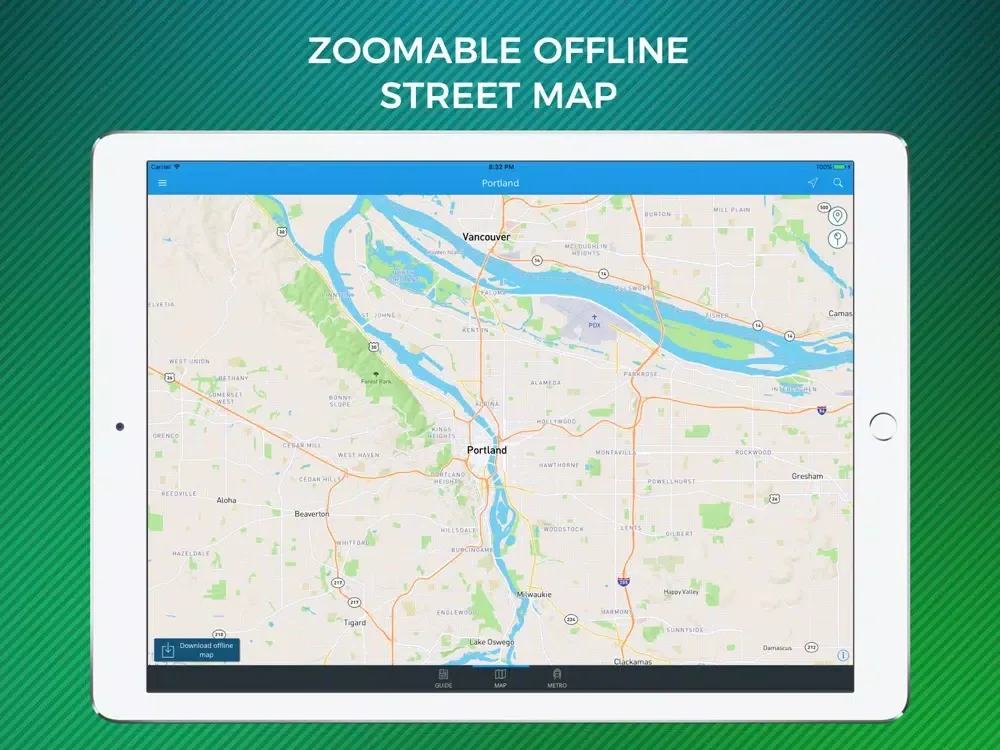 Capturas de pantalla de Portland Travel Guide with Offline Street Map iPad 