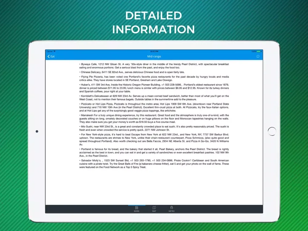 Capturas de pantalla de Portland Travel Guide with Offline Street Map iPad 