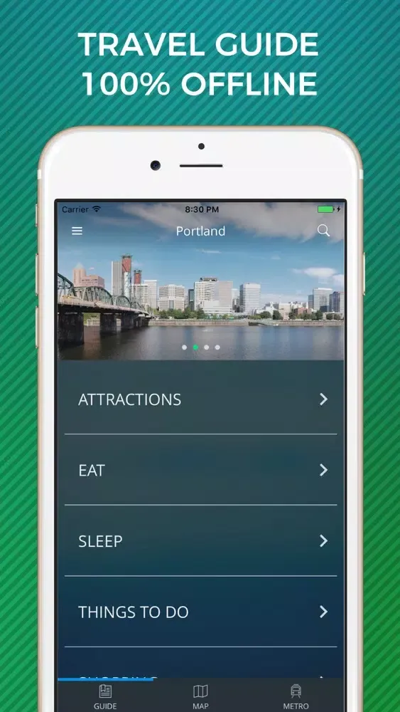 Capturas de pantalla de Portland Travel Guide with Offline Street Map