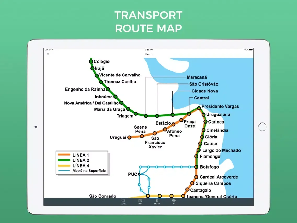 Ảnh chụp màn hình của Rio de Janeiro Travel Guide with Maps iPad 