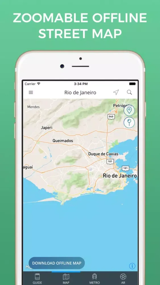 Ảnh chụp màn hình của Rio de Janeiro Travel Guide with Maps