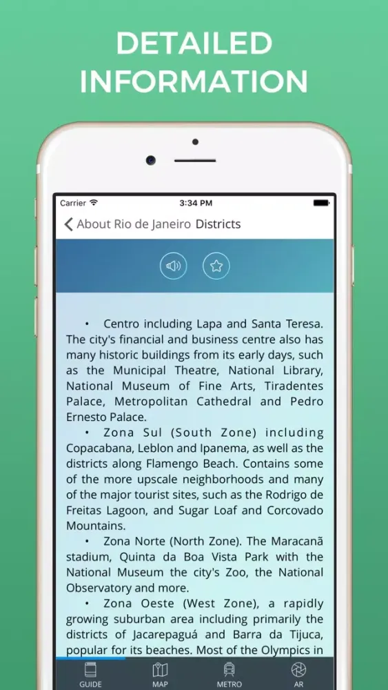 Ảnh chụp màn hình của Rio de Janeiro Travel Guide with Maps