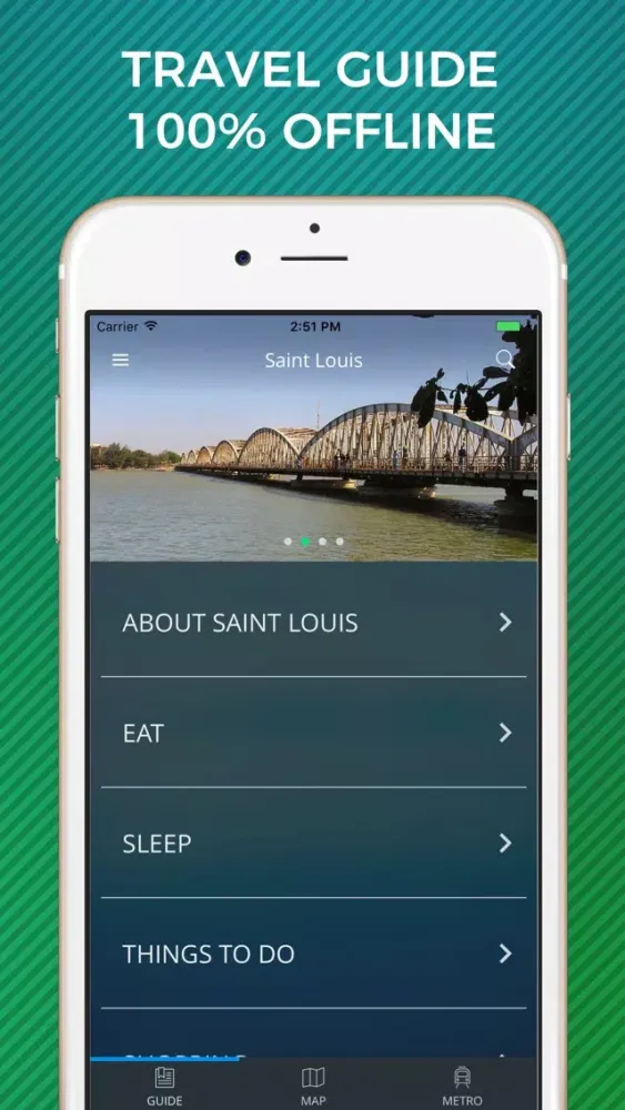 Saint Louis Travel Guide with Offline Street Map Screenshots
