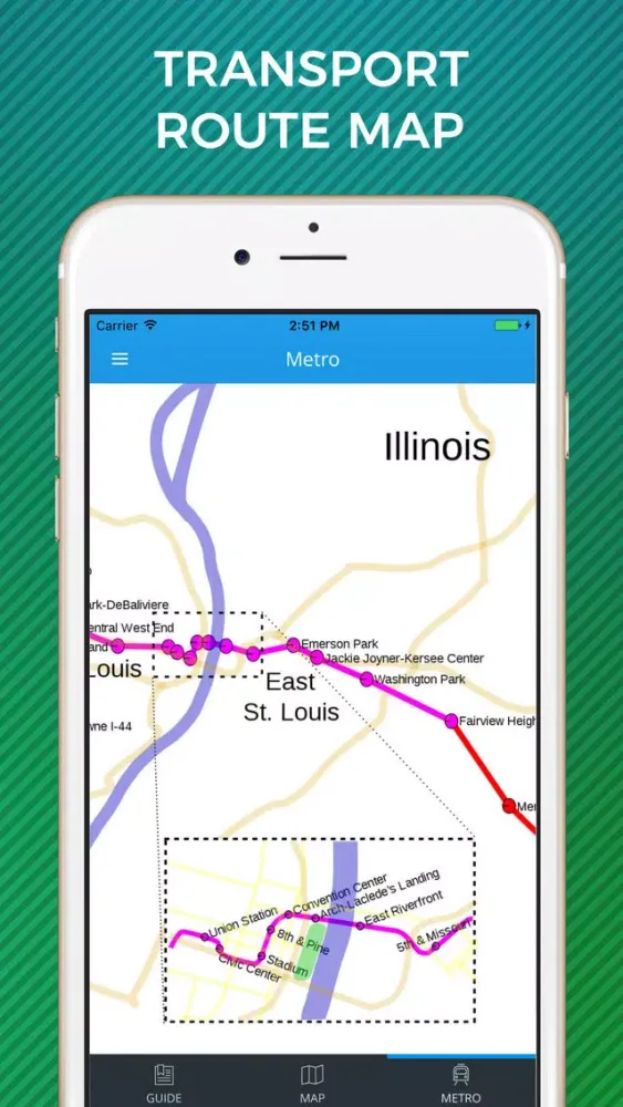 Saint Louis Travel Guide with Offline Street Map Screenshots