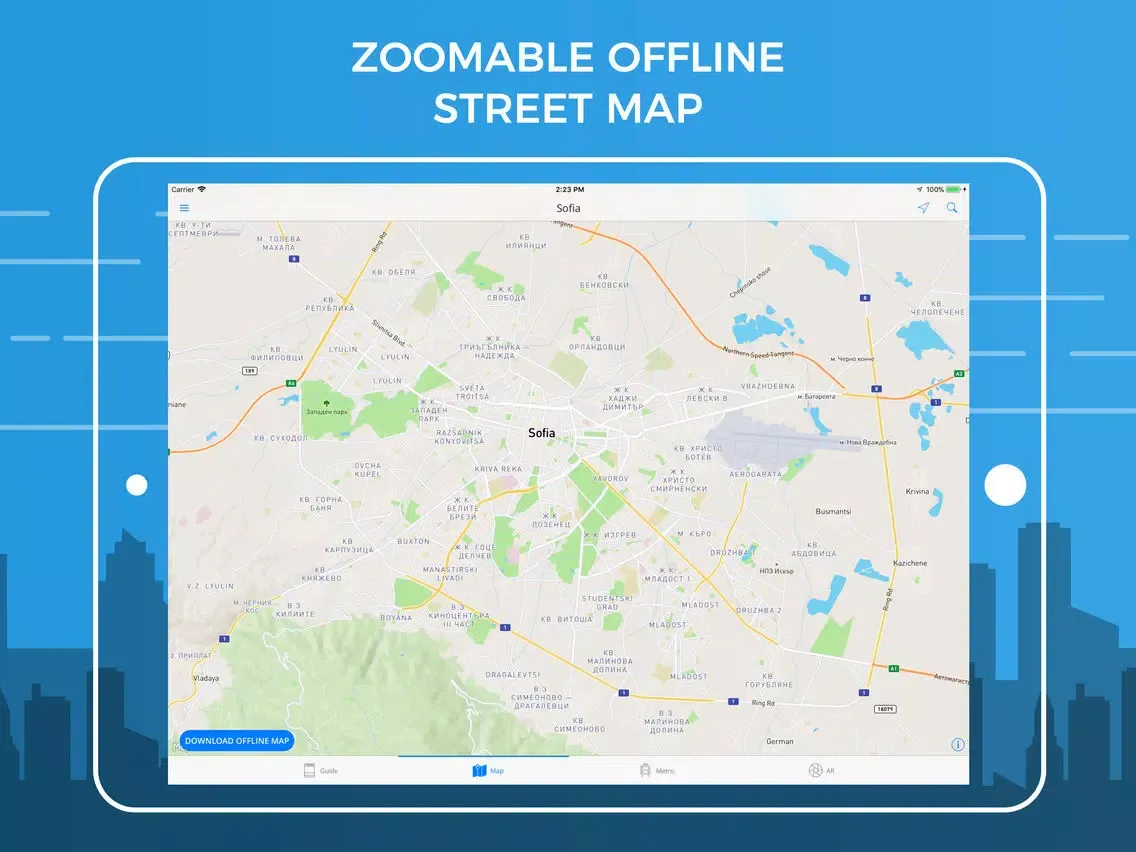 Ảnh chụp màn hình của Sofia Travel Guide & Maps iPad 