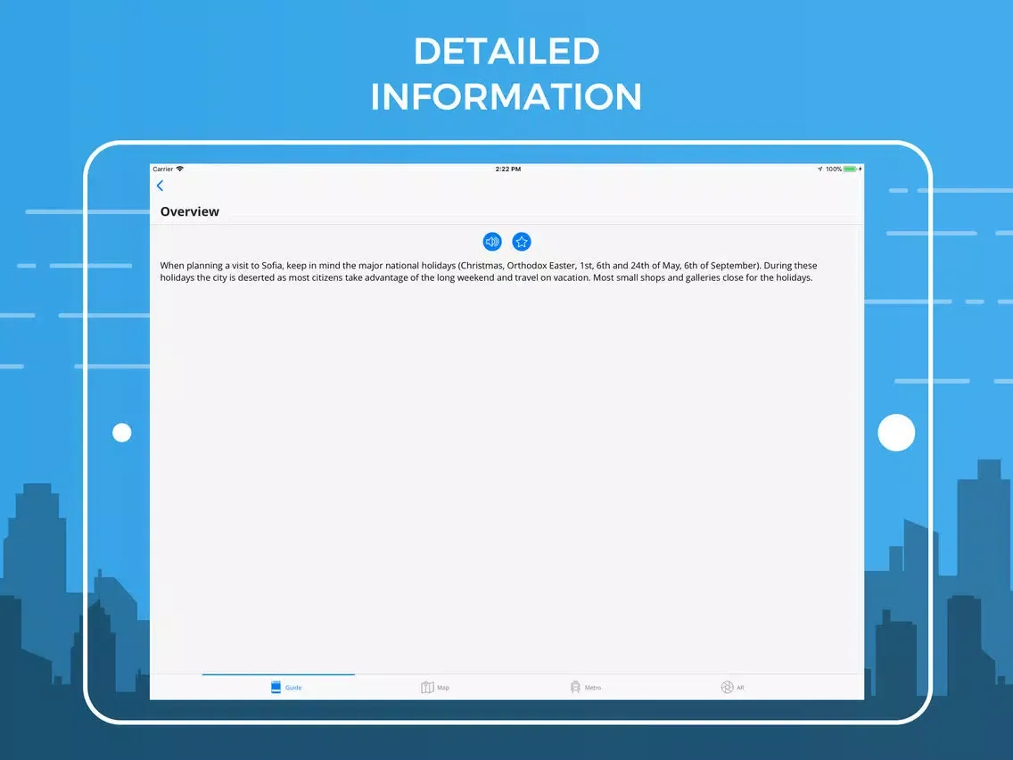 Ảnh chụp màn hình của Sofia Travel Guide & Maps iPad 