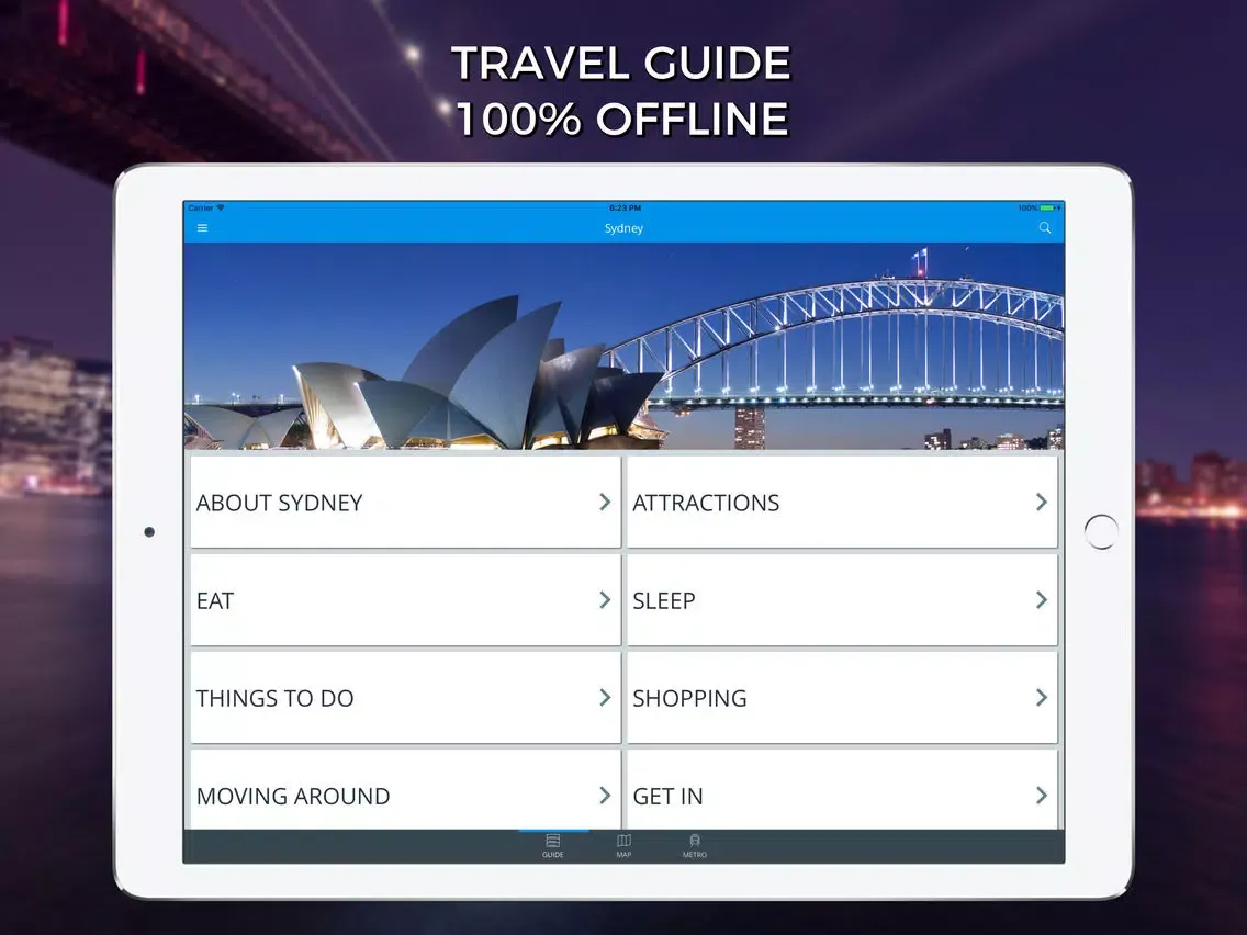 Captures d'écran de Sydney Travel Guide with Offline Street Map iPad 