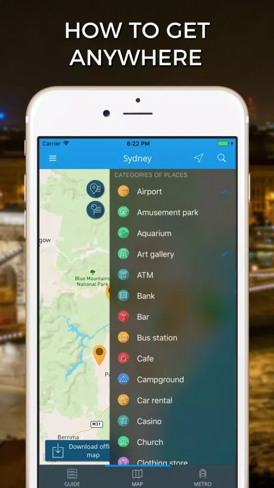 Captures d'écran de Sydney Travel Guide with Offline Street Map