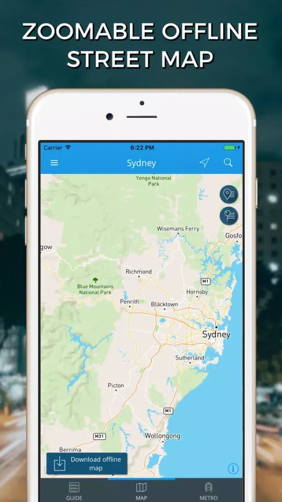 Captures d'écran de Sydney Travel Guide with Offline Street Map