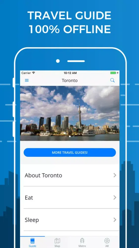 Zrzuty ekranu Toronto Travel Guide with Offline Street Map