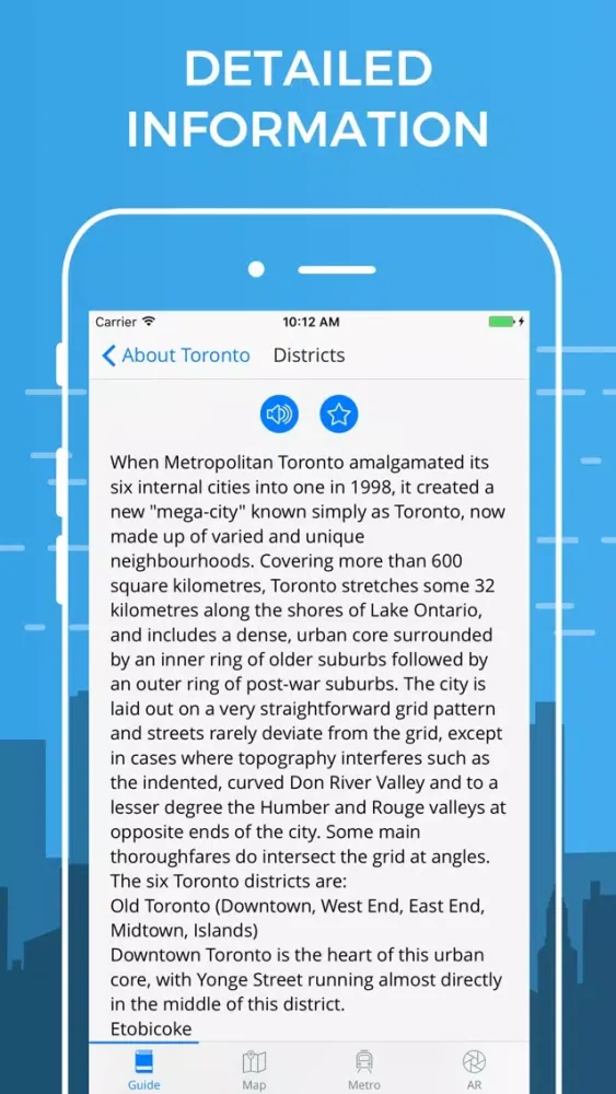 Zrzuty ekranu Toronto Travel Guide with Offline Street Map