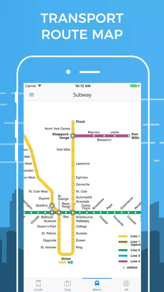 Zrzuty ekranu Toronto Travel Guide with Offline Street Map