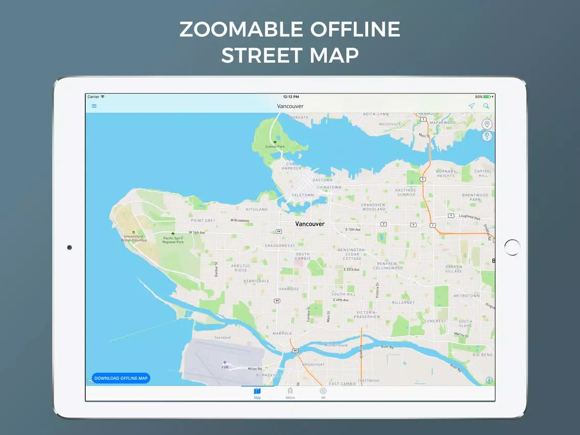صور Vancouver city maps iPad 