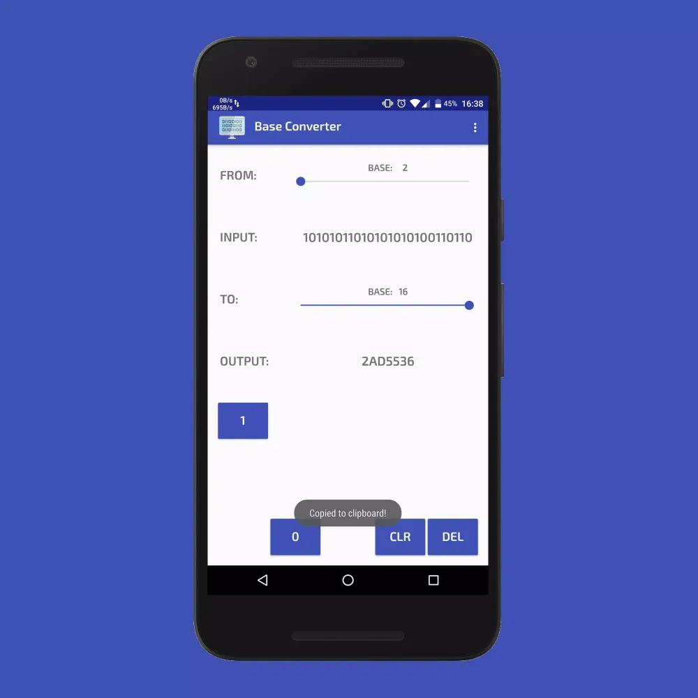 Zrzuty ekranu Base Converter