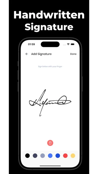 Capturas de pantalla de esign: sign documents