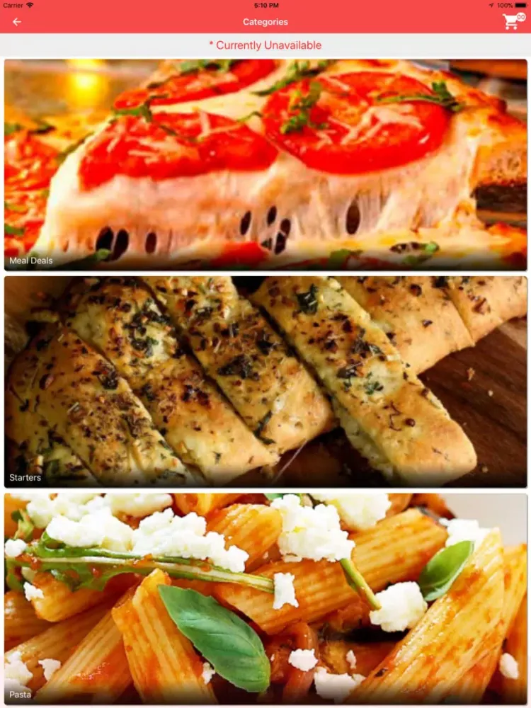 Nicos Pizza Pasta iPad  سکرین شاٹس