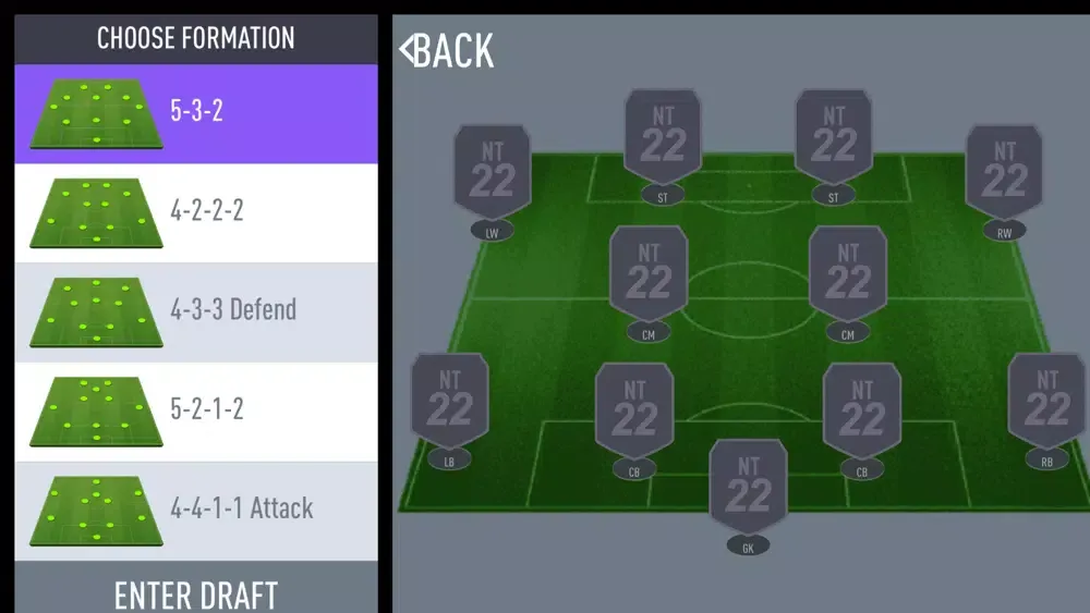 NT FUT 22: Draft + Pack Opener Screenshots