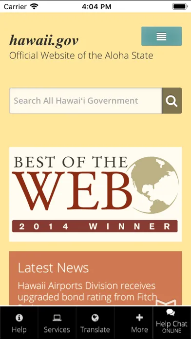 Hawaii.gov Screenshots