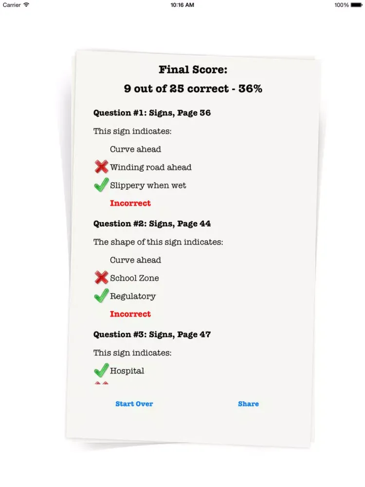 تصاویر MyBMV Driving Test Practice App iPad 