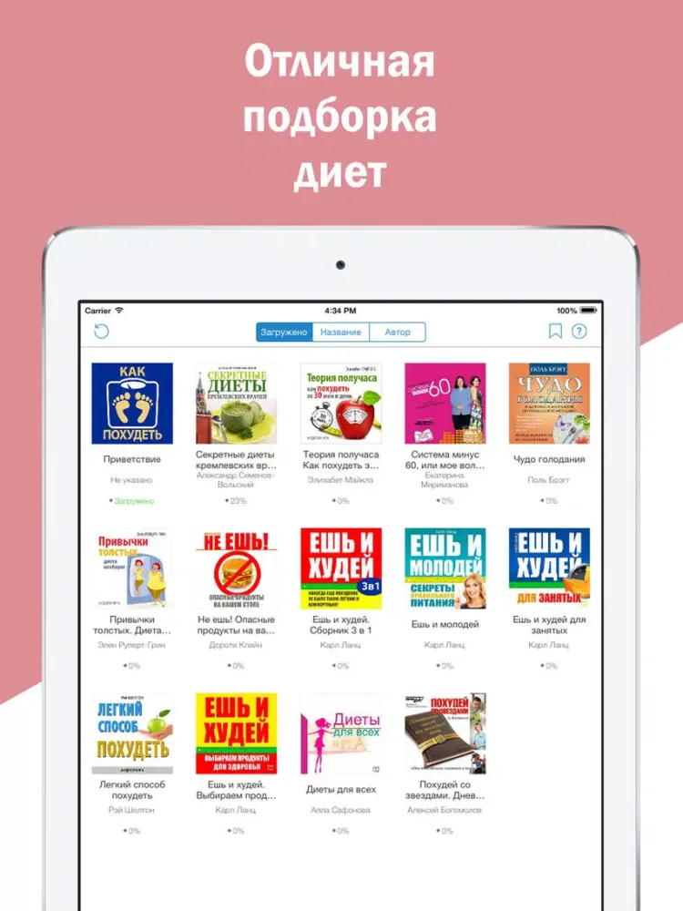 Capturas de tela do Как Похудеть - Диеты и другие методы похудения iPad 
