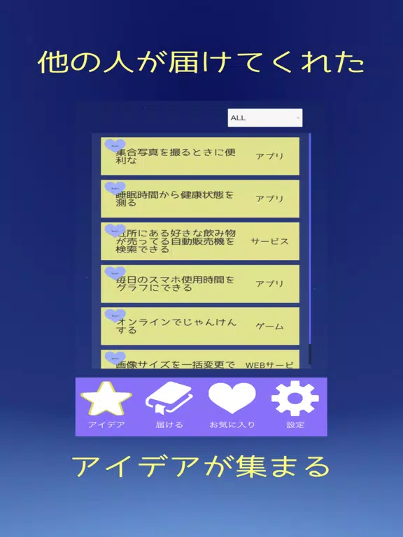 アイデアの星空 iPad  Screenshots