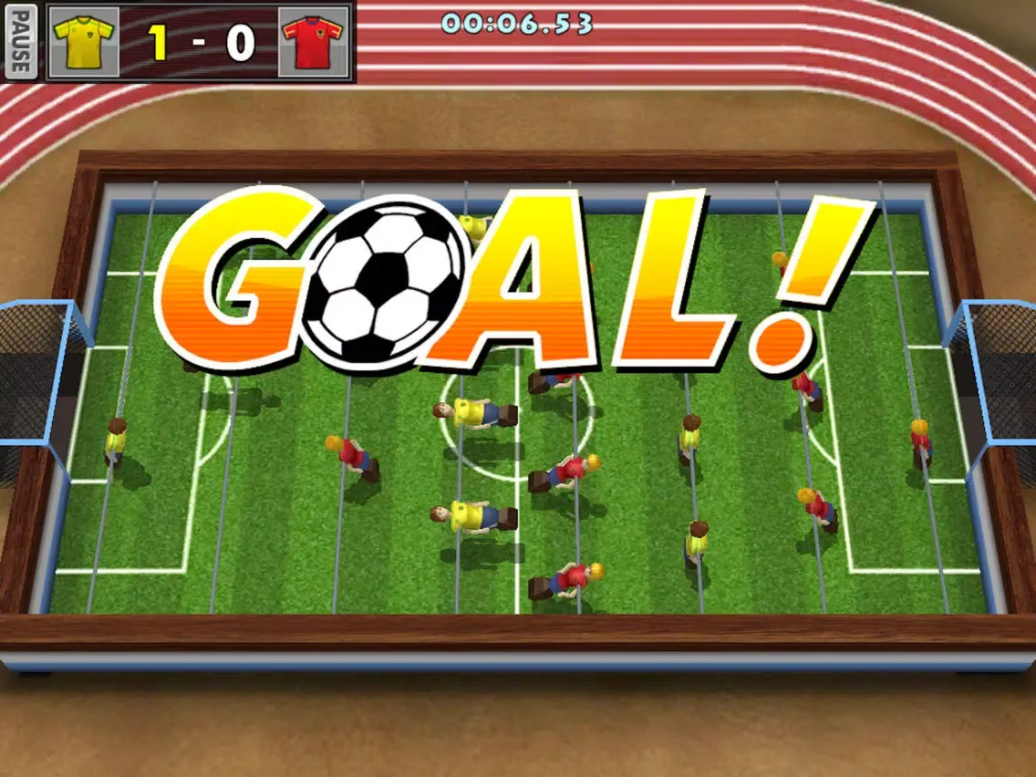 Tangkapan layar Let's Foosball iPad 