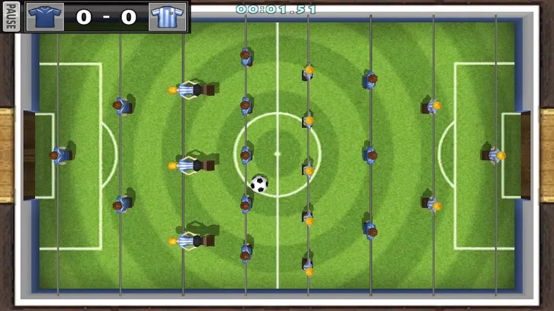 Tangkapan layar Let's Foosball