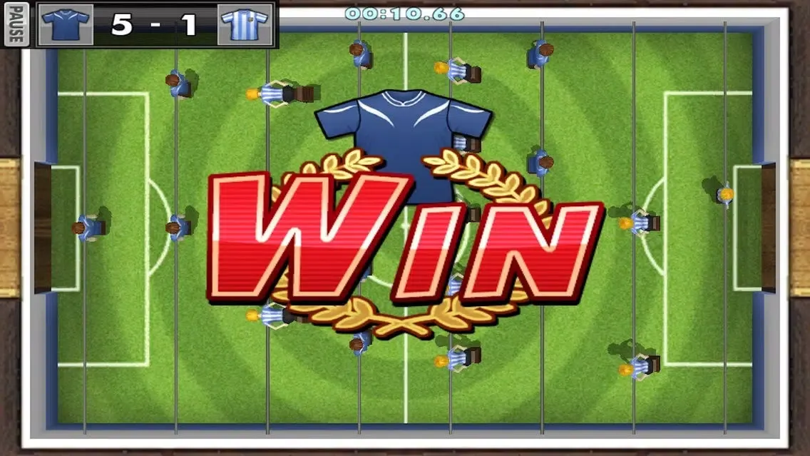 Tangkapan layar Let's Foosball