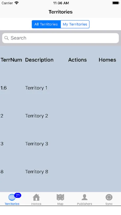 تصاویر Territory Organizer Mobile