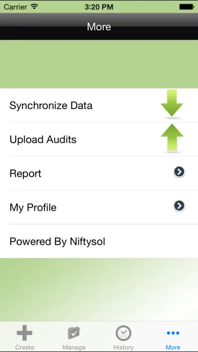 Tangkapan layar 5s audit app on cloud