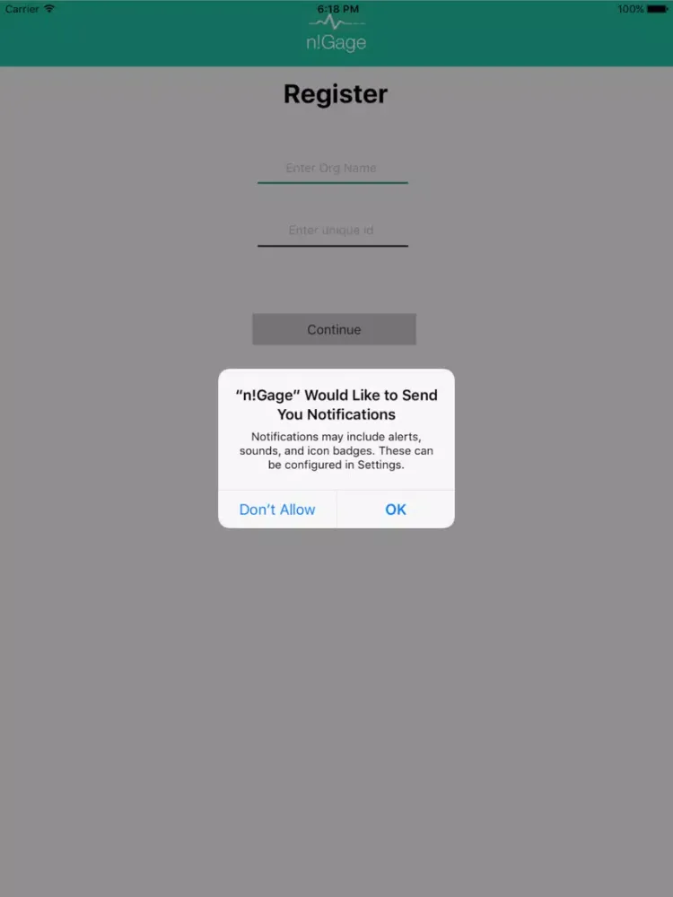 n!Gage iPad  Ekran Görüntüleri
