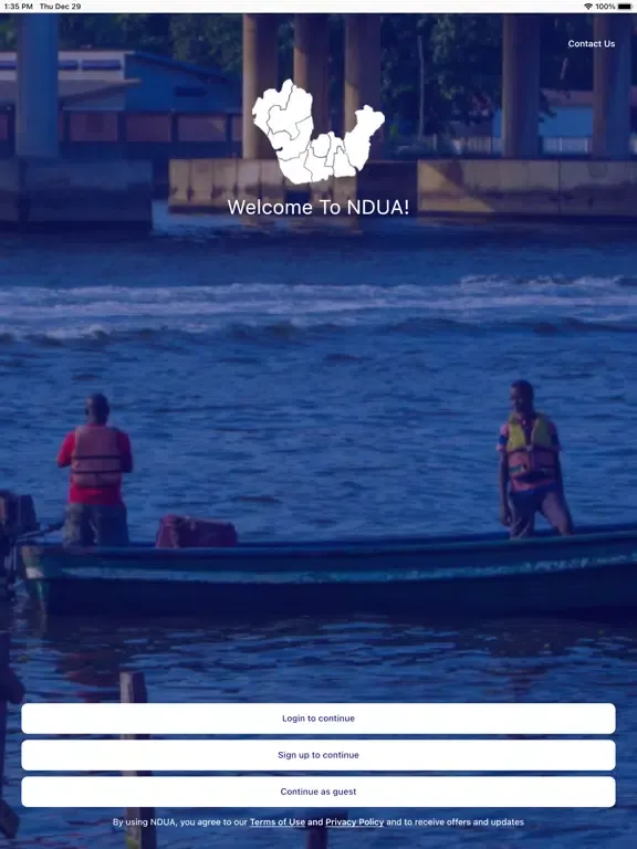 Tangkapan skrin Niger Delta Reporters iPad 