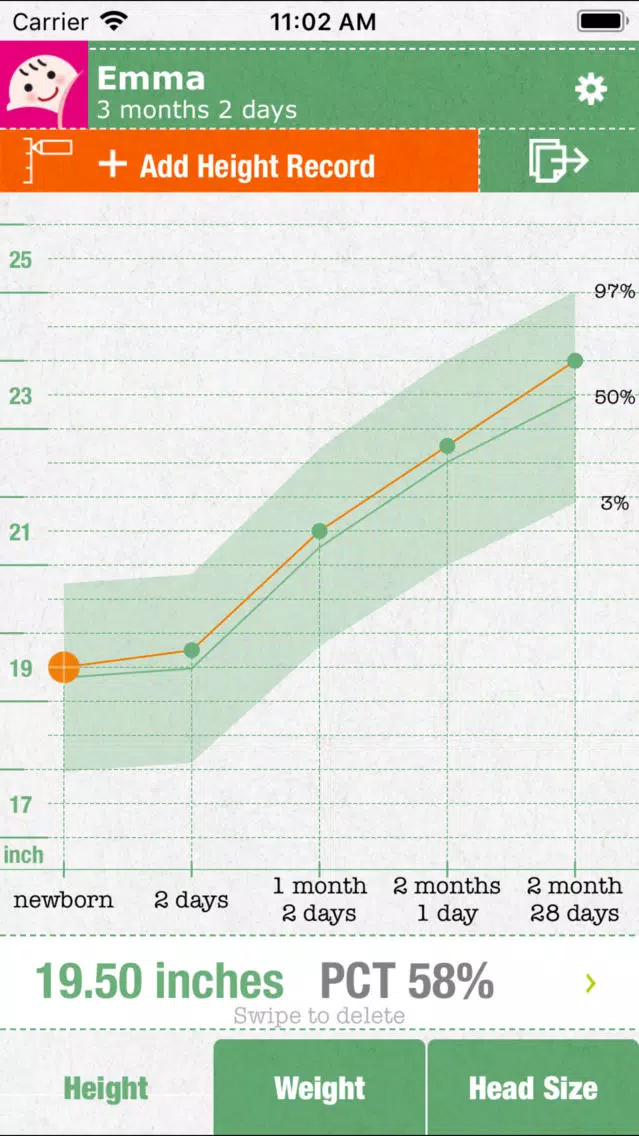 Growth+ (Child Growth Charts) Screenshots