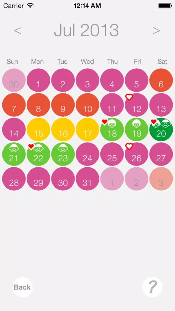 Zrzuty ekranu Ovulation and Pregnancy Calendar (Fertility Calculator, Gender Predictor, Period Tracker)
