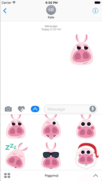 ภาพหน้าจอของ Piggymoji