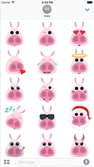 ภาพหน้าจอของ Piggymoji