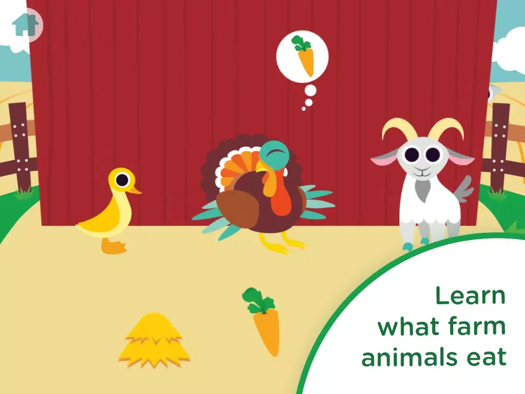 Capturas de tela do Peekaboo Barn Farm Day iPad 