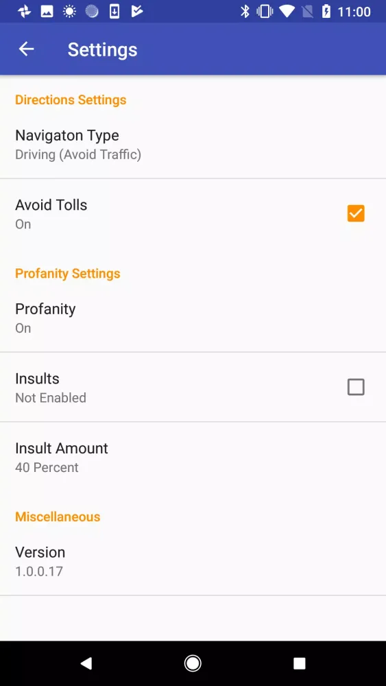 Back Seat Navigator Screenshots