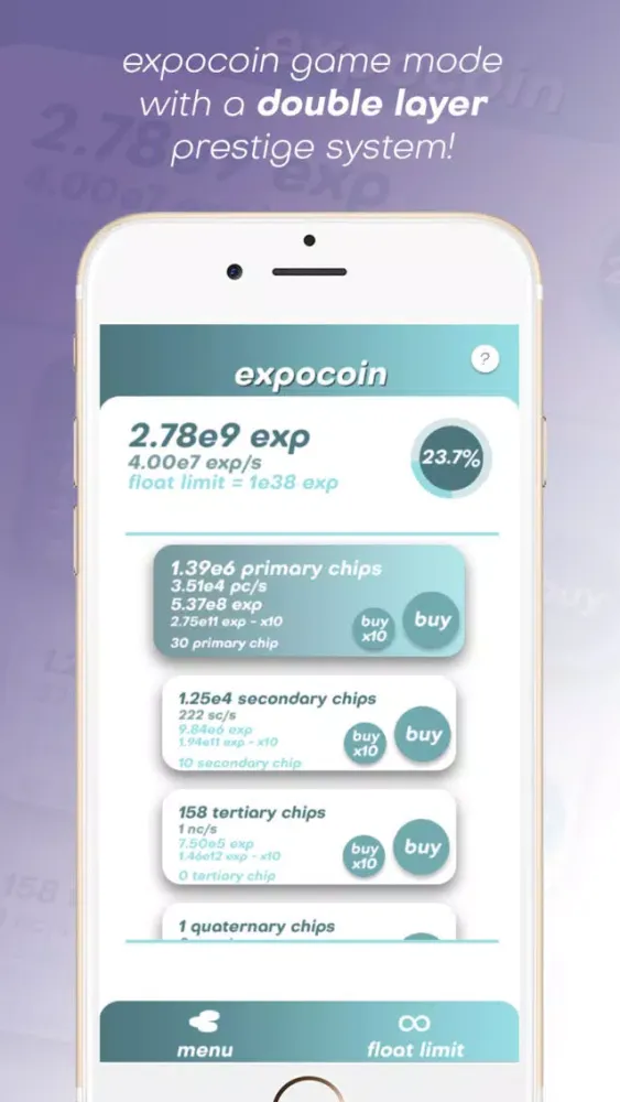 Capturas de tela do CryptoClickers - Idle Game