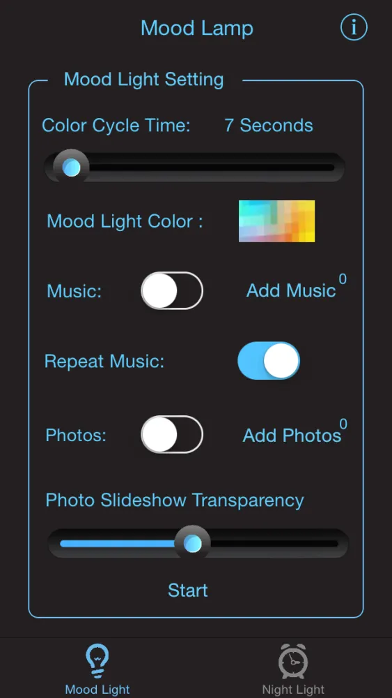 تصاویر Night Light LITE - Mood Light with Music, NightLight with sound sensor, Time Display & Alarm Clock