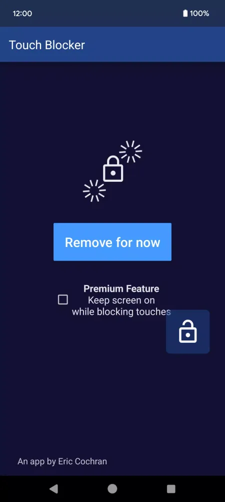 Touch Blocker Screenshots