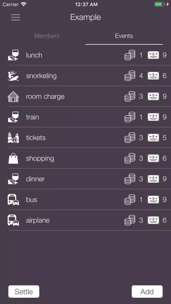 SettleUp应用截图