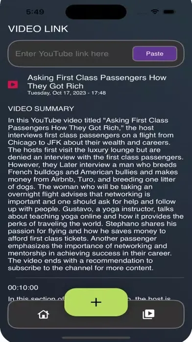 تصاویر Summarizer for YouTube AI