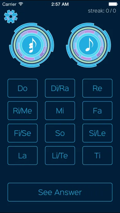 Capturas de tela do Relative - Absolute Solfege Ear Trainer