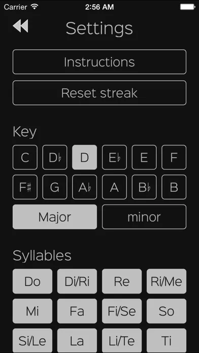 Capturas de tela do Relative - Absolute Solfege Ear Trainer