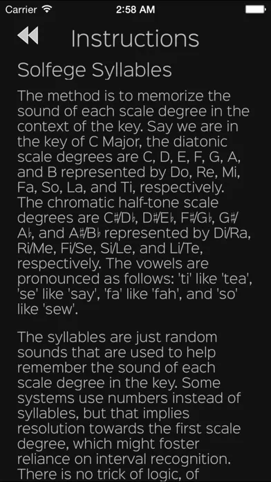 Capturas de tela do Relative - Absolute Solfege Ear Trainer